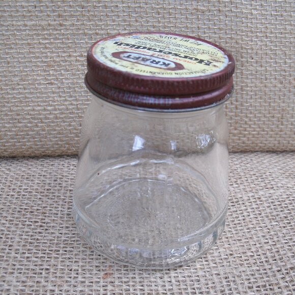 Vintage Kraft Horseradish Jar Metal Lid - Picture 5 of 16
